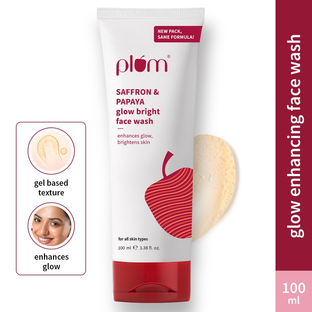 Plum Saffron & Papaya Glow & Brightening Face Wash with Vitamin B5 – view 2