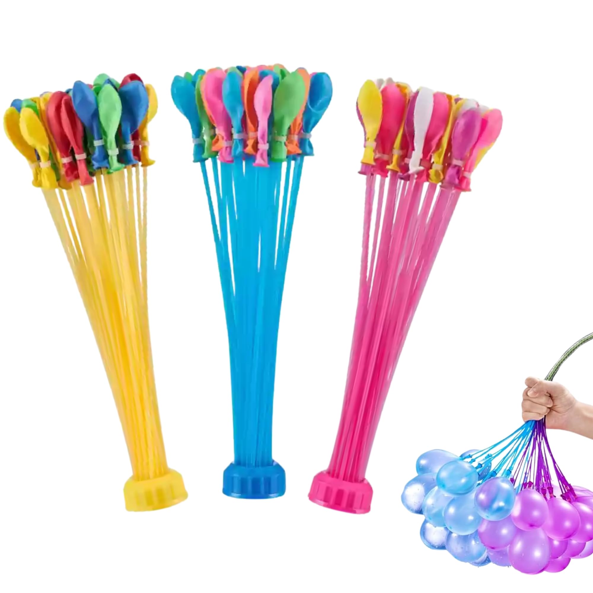 Holi Water Balloon/Quick Water Filling Balloons for Kids Boys, Girls - Festival Summer Fun - Gift Item for Family, Friends, Children Pack of 3 