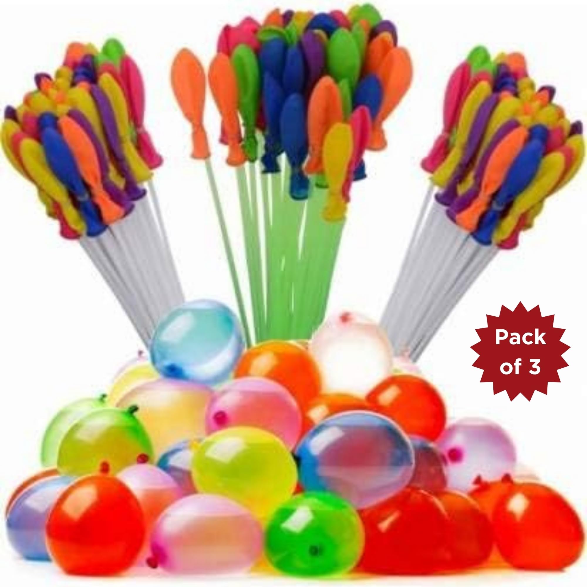Holi Water Balloon/Quick Water Filling Balloons for Kids Boys, Girls - Festival Summer Fun - Gift Item for Family, Friends, Children Pack of 3 – view 7