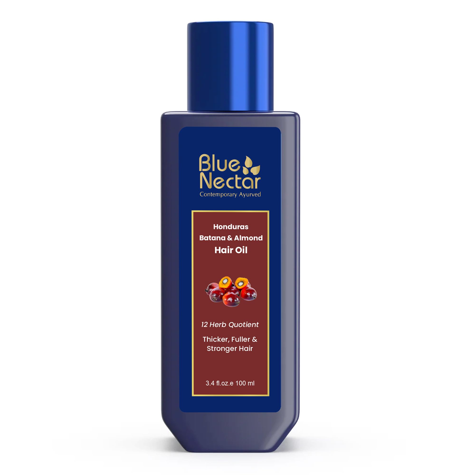 Blue Nectar batana hair oil 100 ml bottle front view