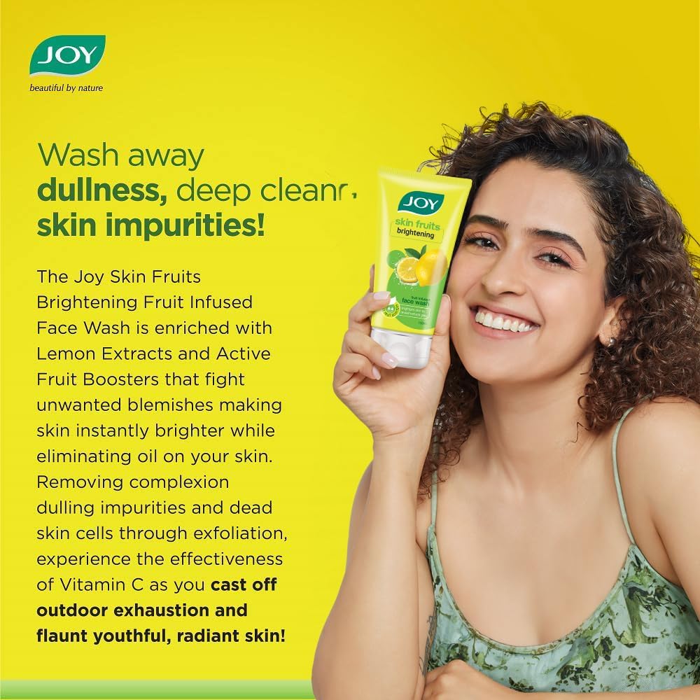 Joy Skin Fruits Lemon Brightening Face Wash 150ml x 2 – view 3