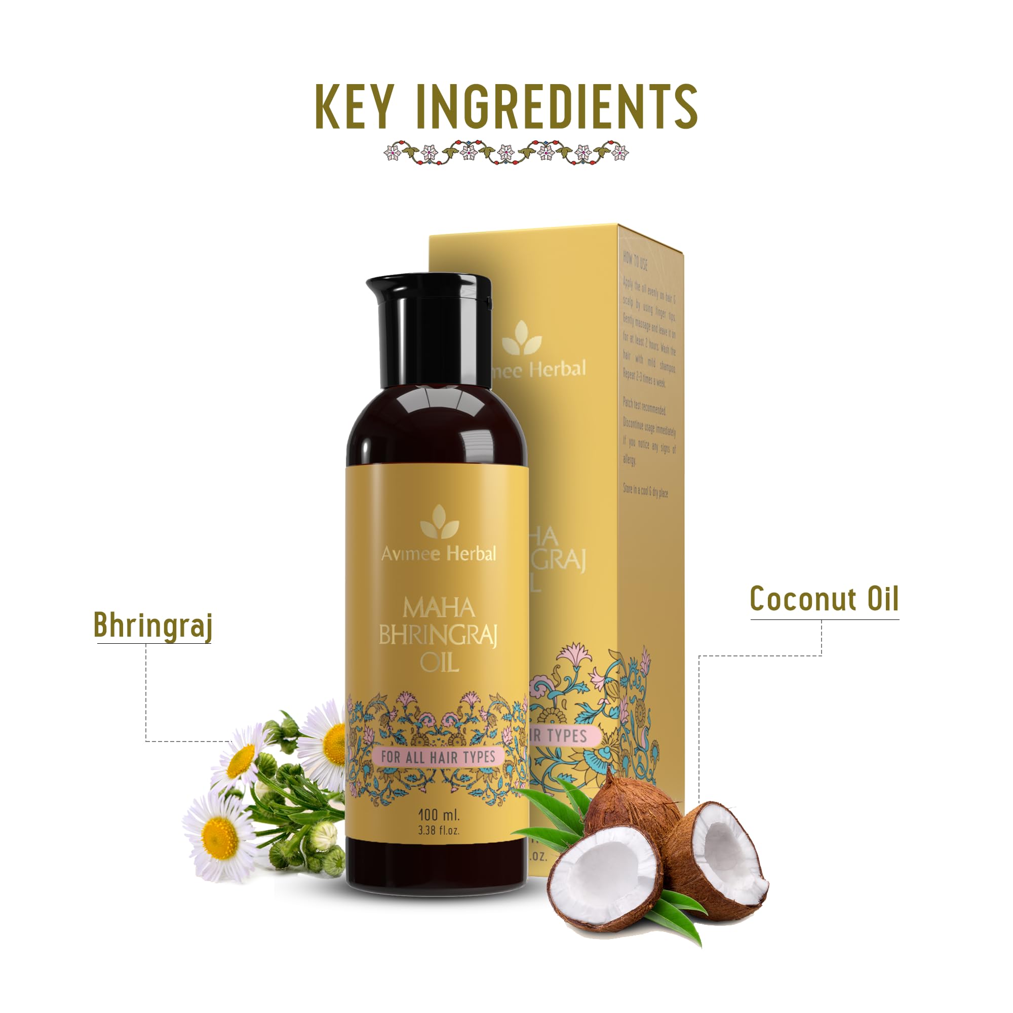 Avimee Herbal Keshpallav Mahabhringraj Oil for Hair Growth – view 2