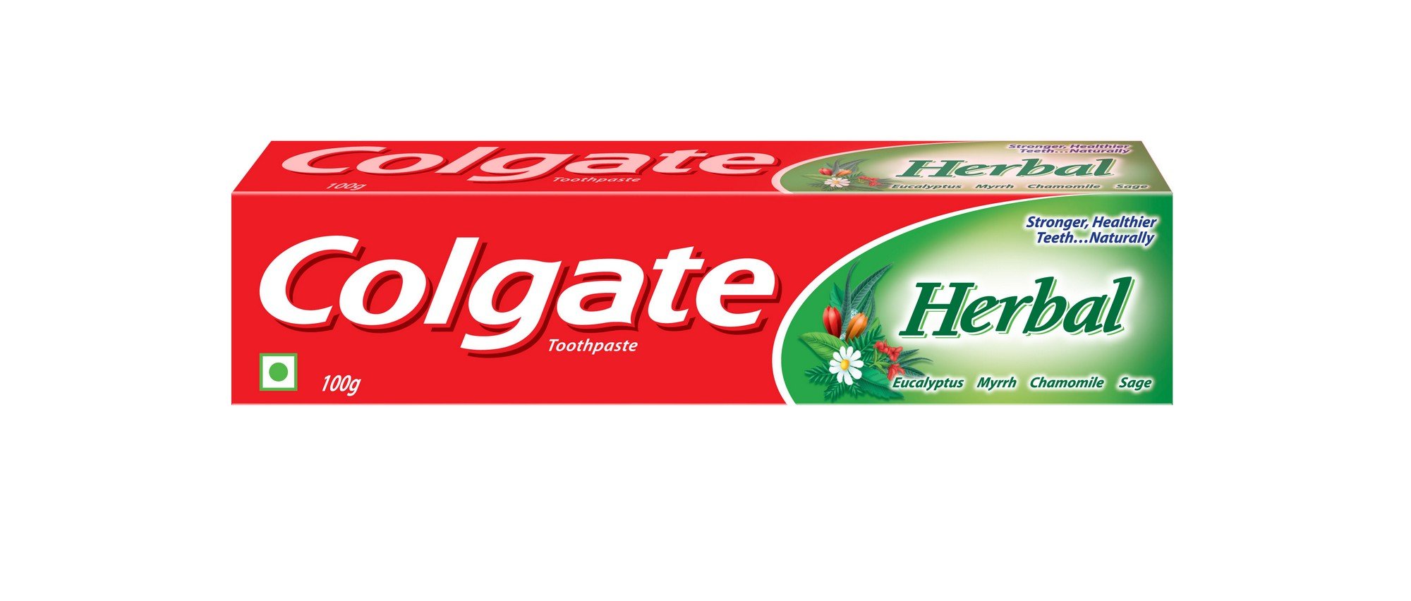 Colgate herbal toothpaste tube for oral health and fresh breath