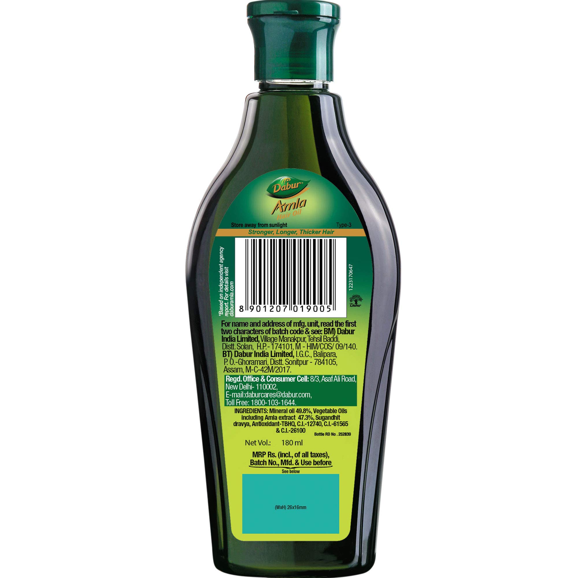 Dabur Amla Hair Oil - for Strong , Long and Thick Hair 180ml – view 7