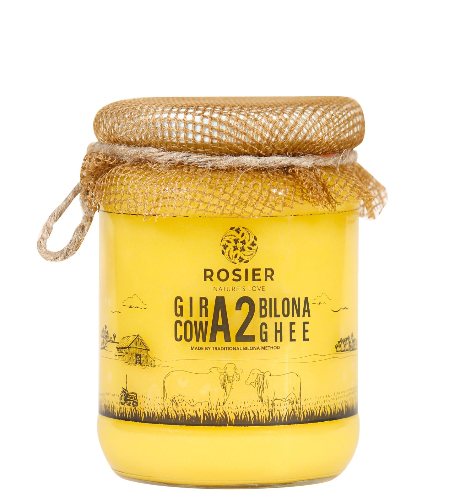 Traditional bilona A2 Gir cow ghee 500 ml by ROSIER