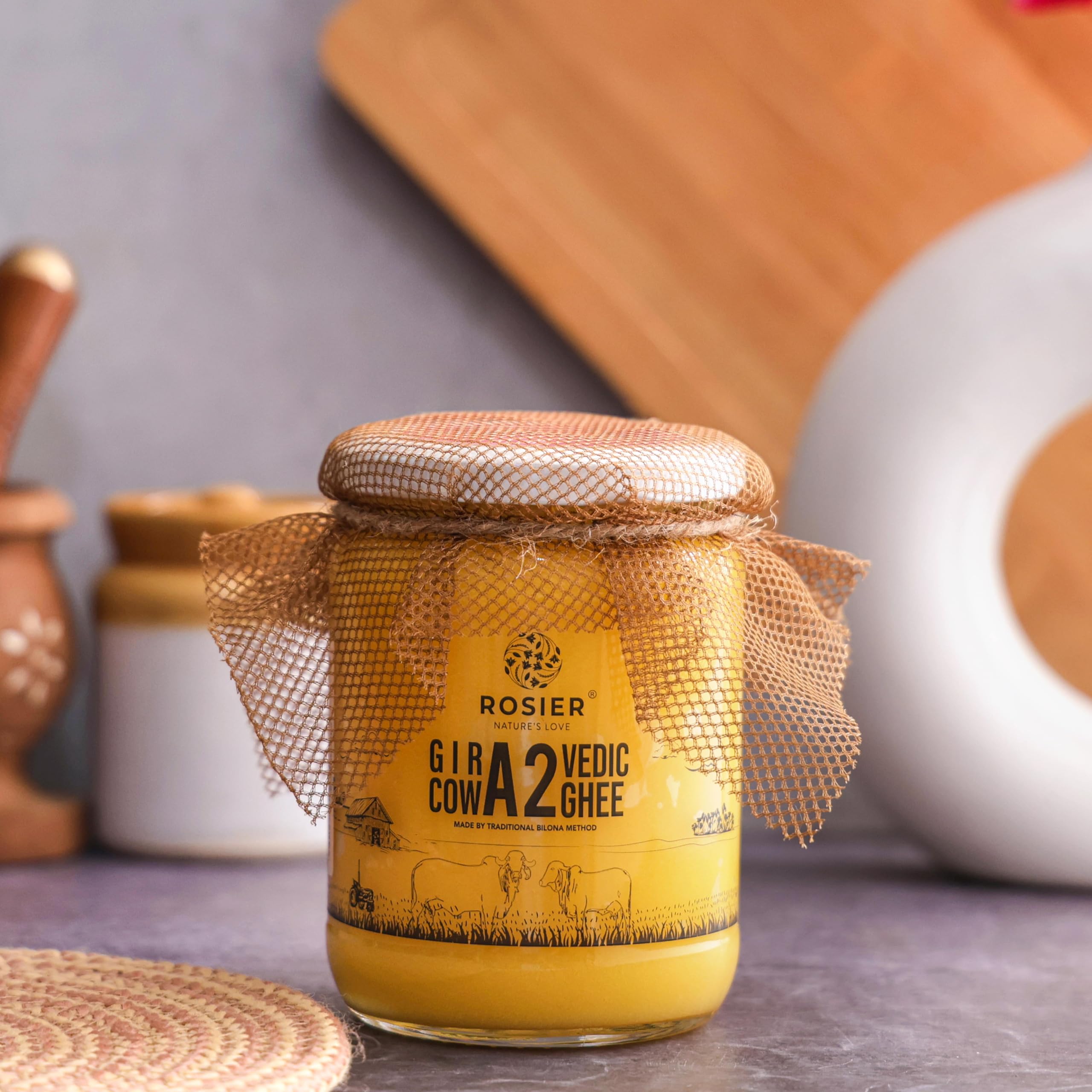 ROSIER A2 Gir Cow Ghee (500 ml) – view 2