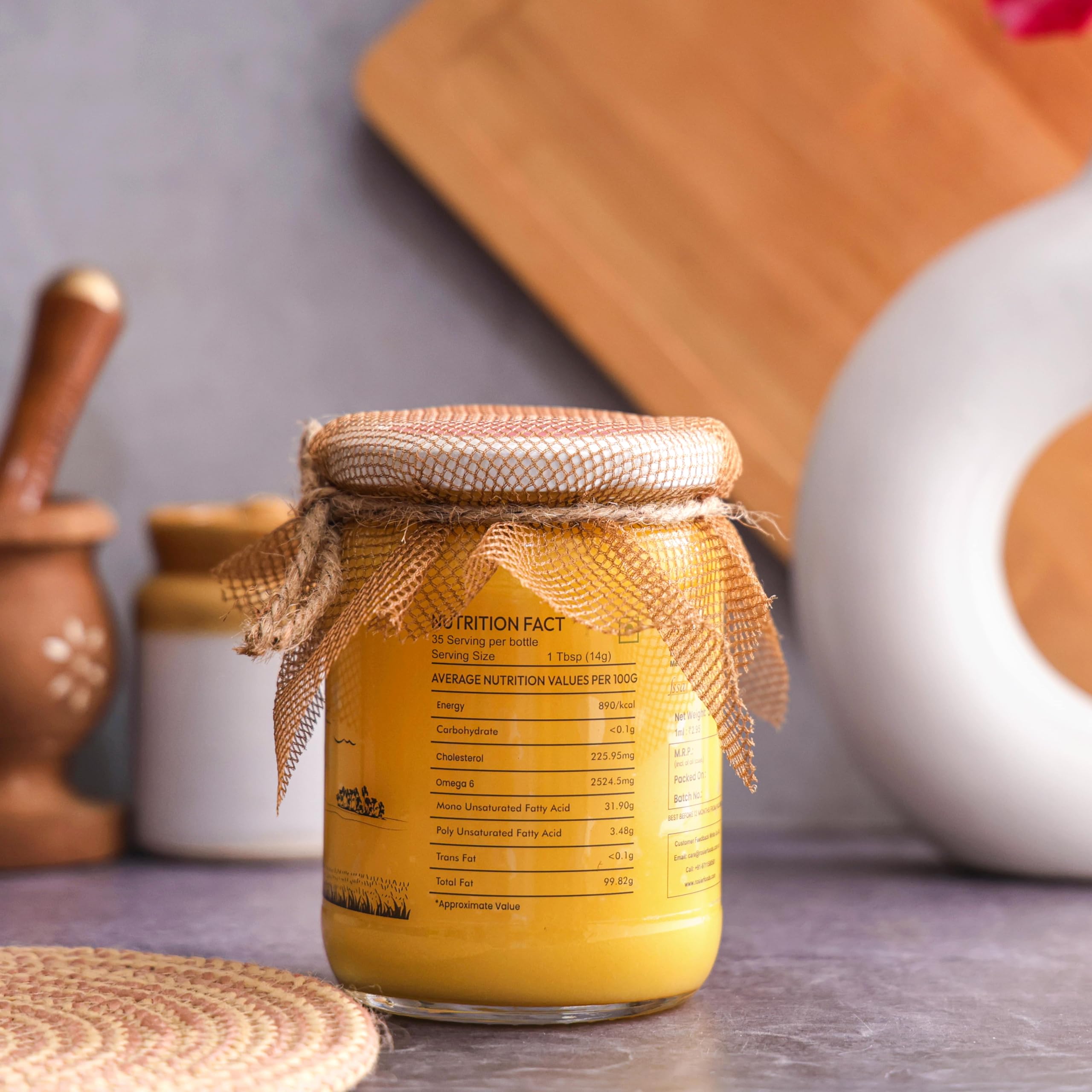 ROSIER A2 Gir Cow Ghee (500 ml) – view 3