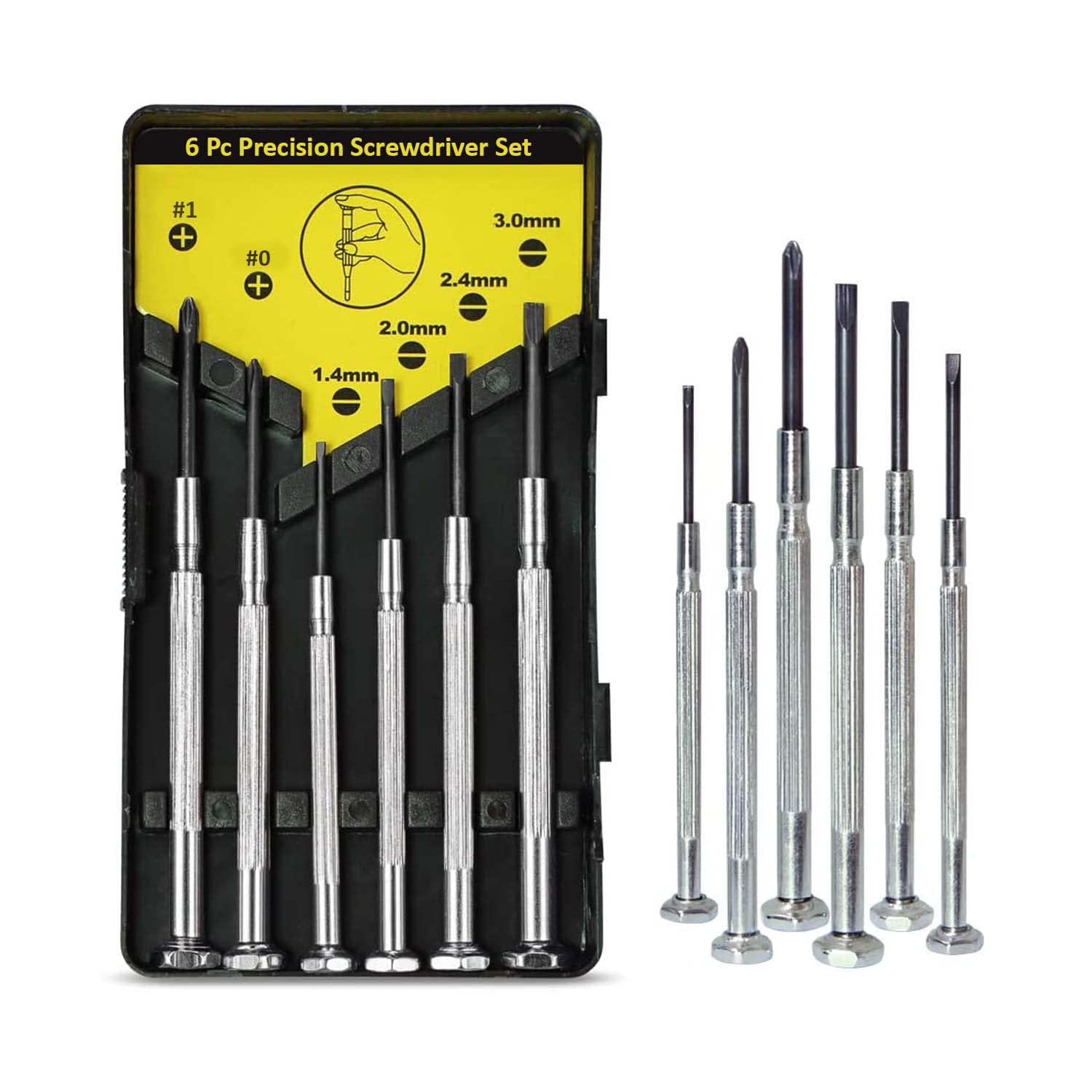 SPARTAN interchangeable screwdriver set with neon bulb handle and bits