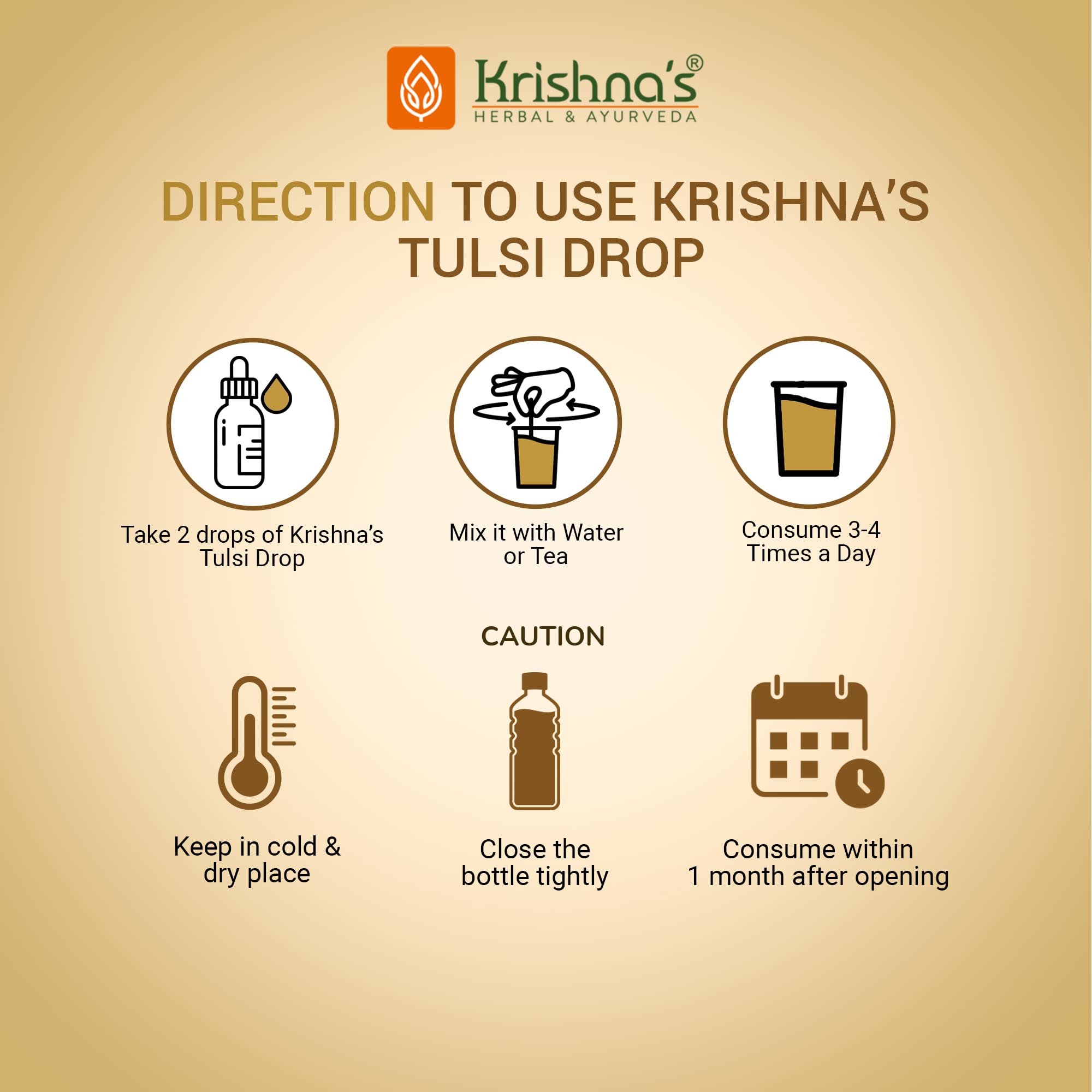 Krishna's Tulsi Drops 30 ml of 5 Rare Tulsi Drop for Natural Immunity Boosting – view 6