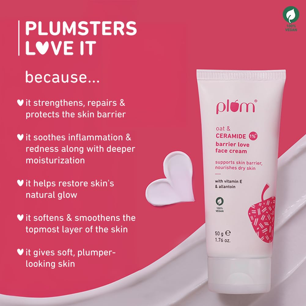 Plum Oat & 1% Ceramide Barrier Love Face Cream – view 2