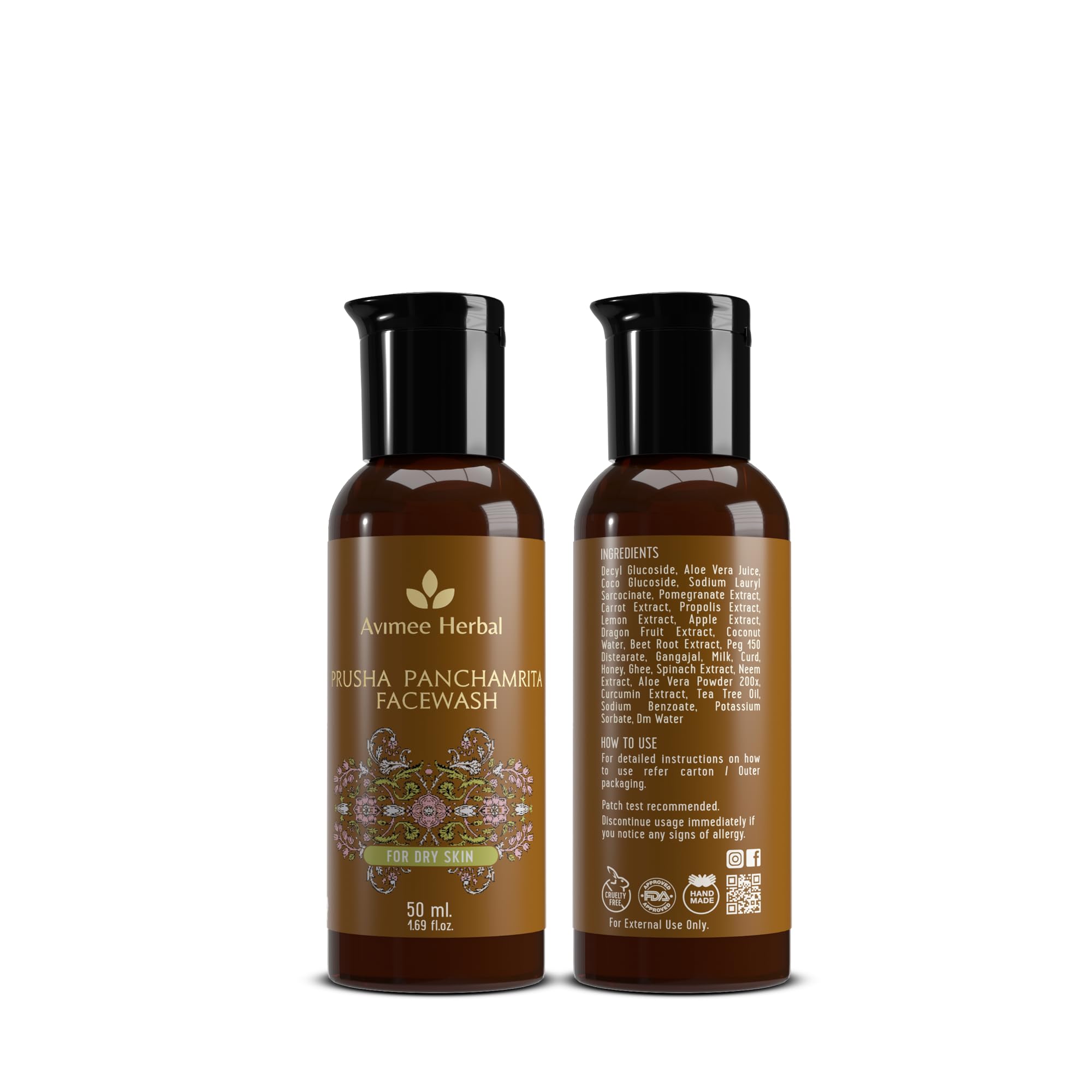 Avimee Herbal Prusha Panchamrita Face Wash – view 2