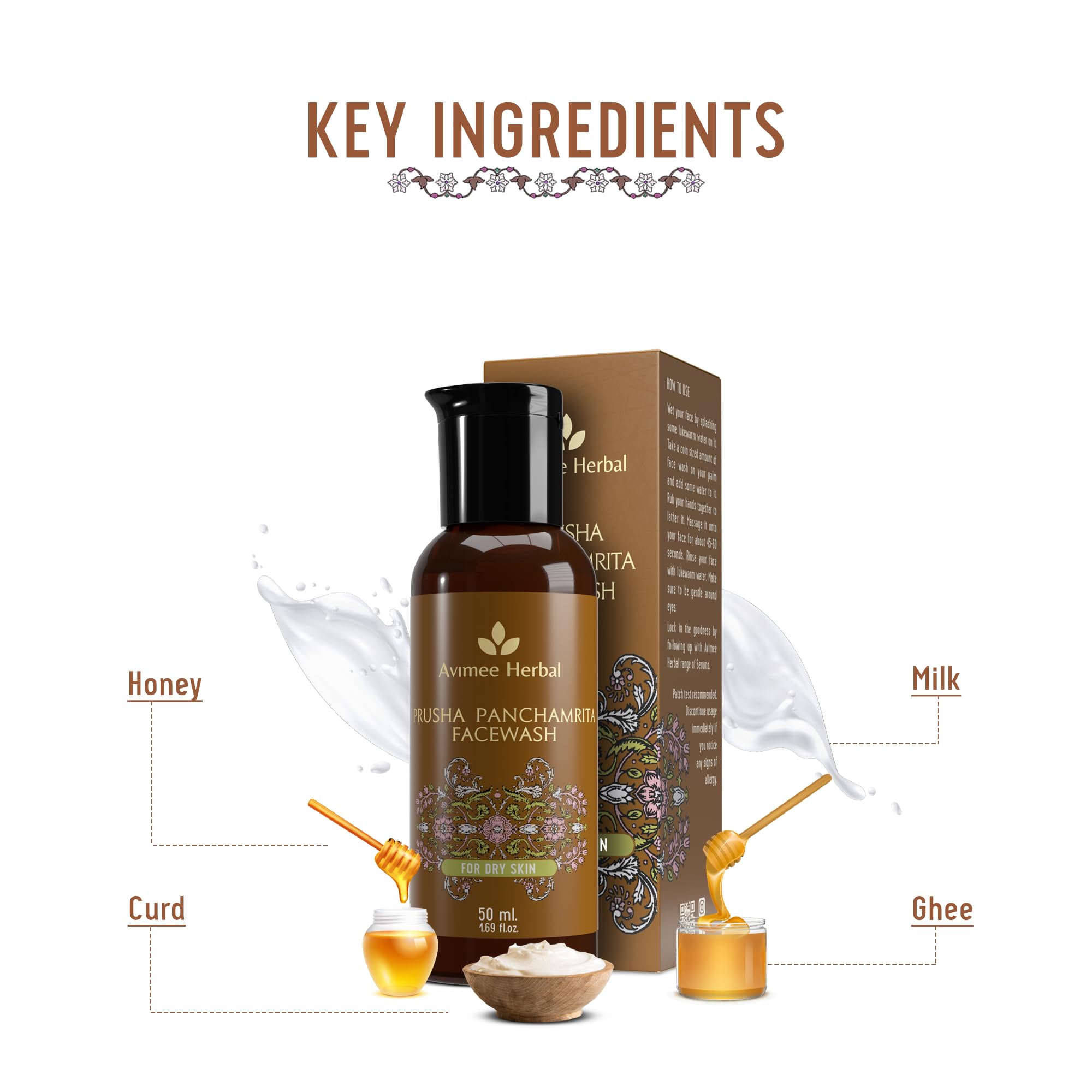 Avimee Herbal Prusha Panchamrita Face Wash – view 5