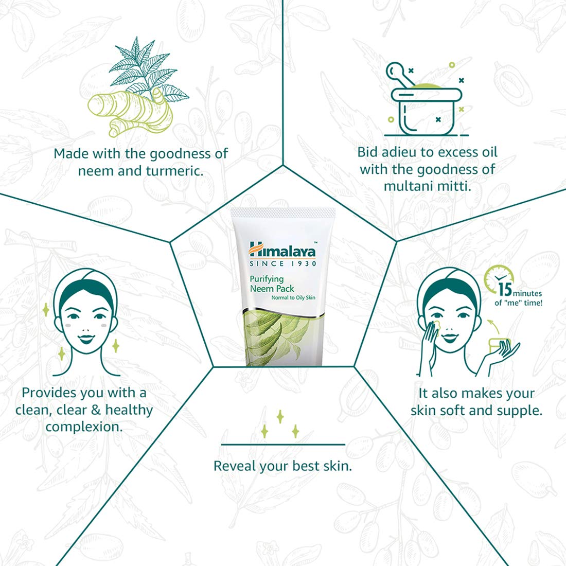 Himalaya Purifying Neem Pack, 50g – view 4