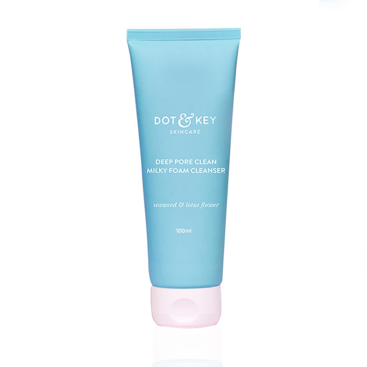 Dot & Key face wash tube with seaweed extract, 100ml
