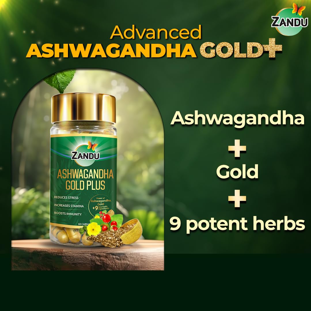 Zandu Ashwagandha Gold Plus Capsules – view 2