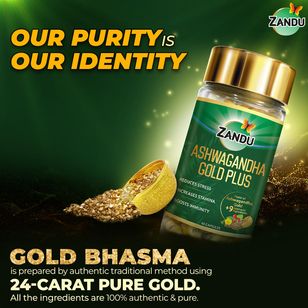 Zandu Ashwagandha Gold Plus Capsules – view 4