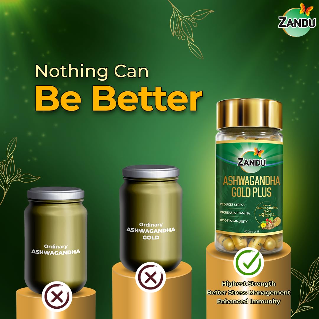 Zandu Ashwagandha Gold Plus Capsules – view 7