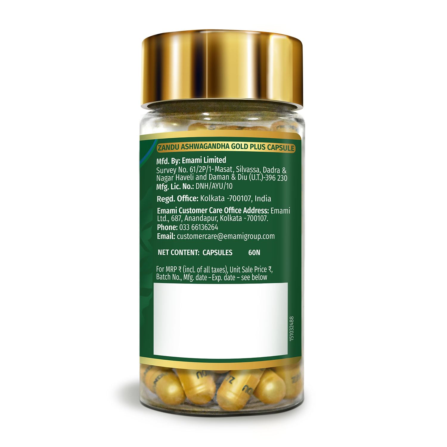 Zandu Ashwagandha Gold Plus Capsules – view 9