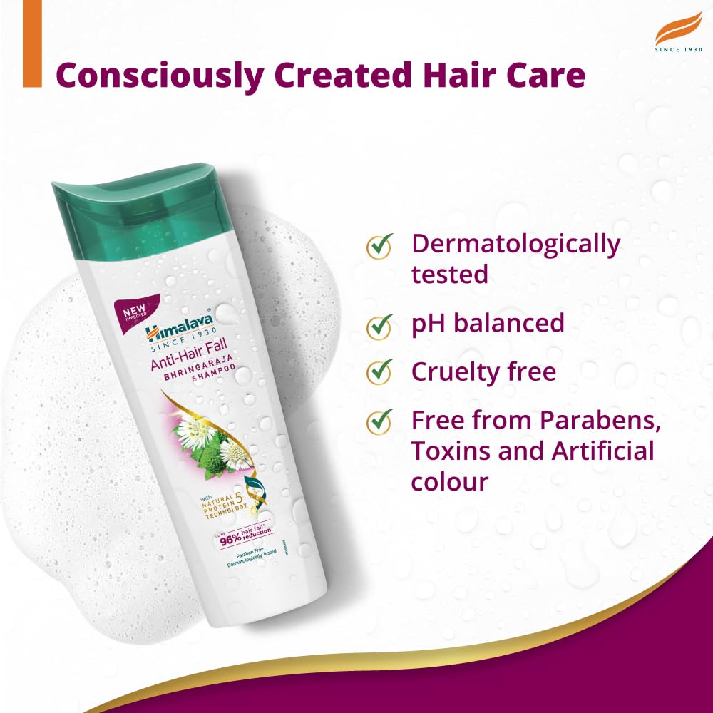 Himalaya Anti-Hair Fall Bhringaraja Shampoo, Reduces Hair Fall, Makes Hair Healthy, With Bhringaraja & Palasha,for men and women, 650ml – view 5