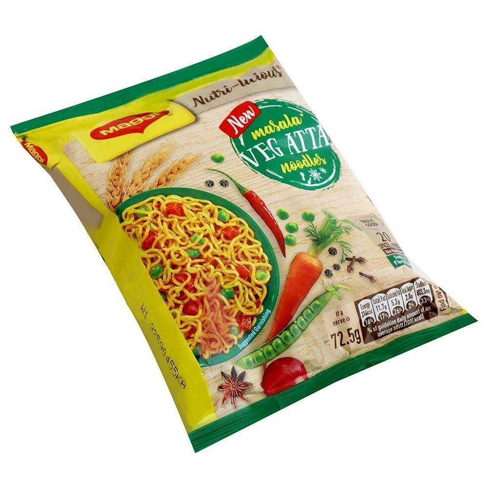 Maggi Nutri-Licious Masala Instant Veg Atta Noodles 72.5 G – view 3