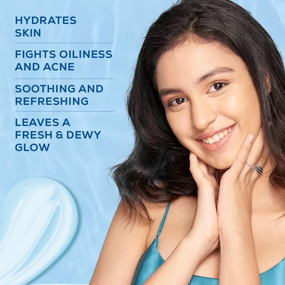 Joy Hydra Refresh Ultra Light Gel, Oil Free Moisturizer with Hyaluronic Acid & Vitamin E 150ml x 2 - Non Sticky & Lightweight Face Cream for Oily Skin for 48hr Moisturization – view 3