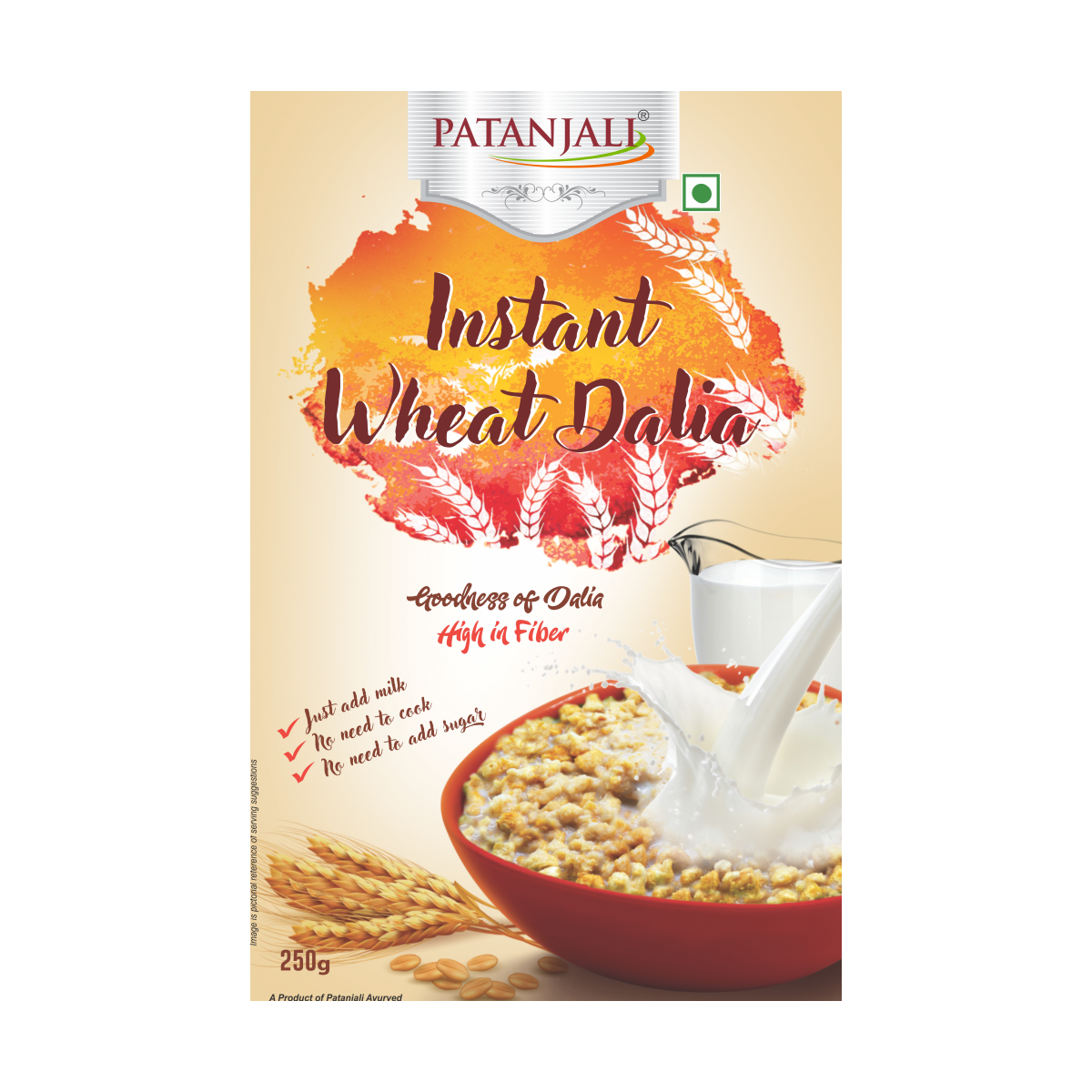 Patanjali Instant Wheat Dalia 250 g – view 5