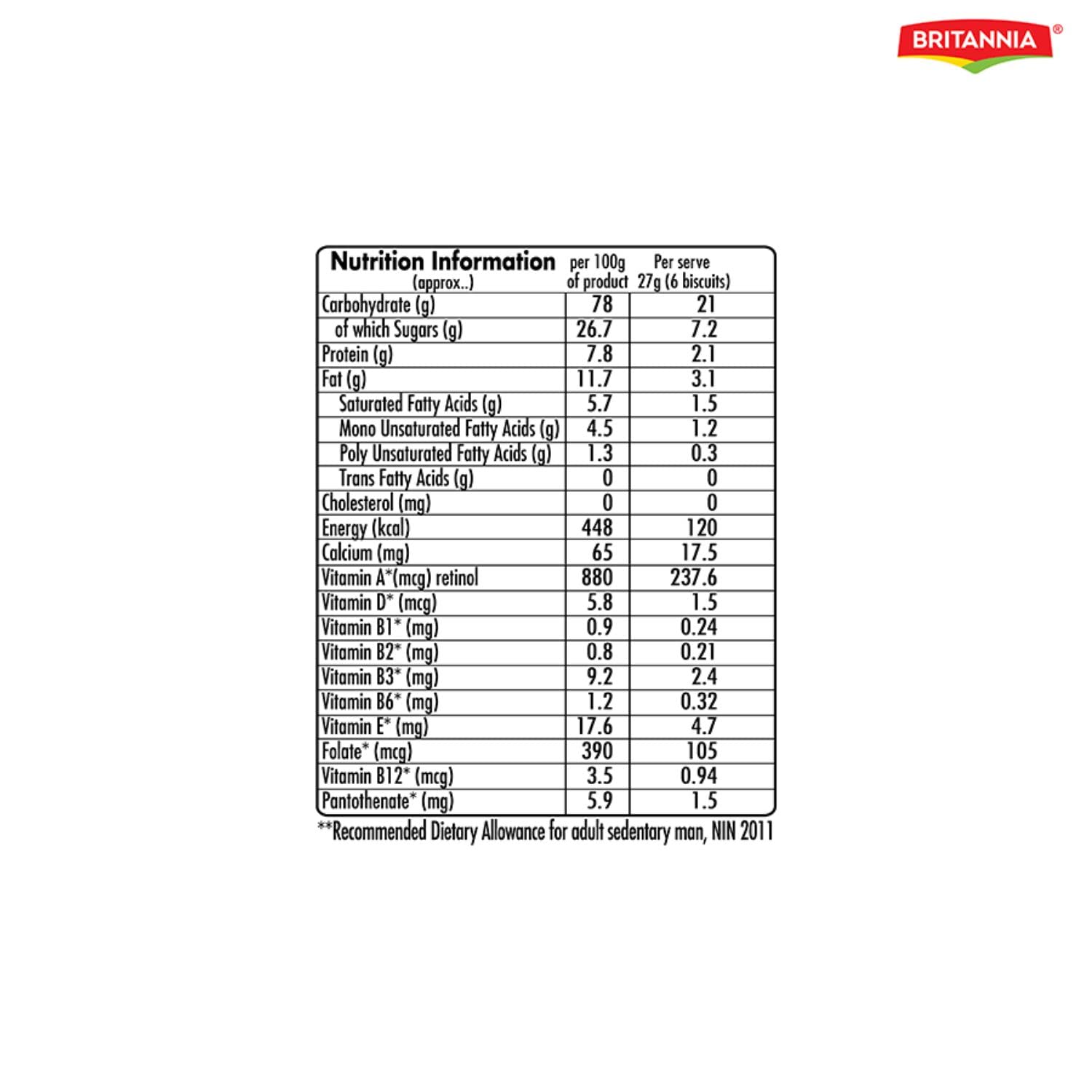 Britannia Vita Marie Gold Biscuits, 65g – view 3
