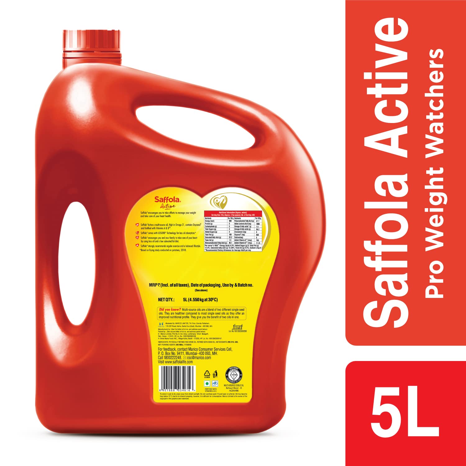 Saffola Active Refined Oil – view 2