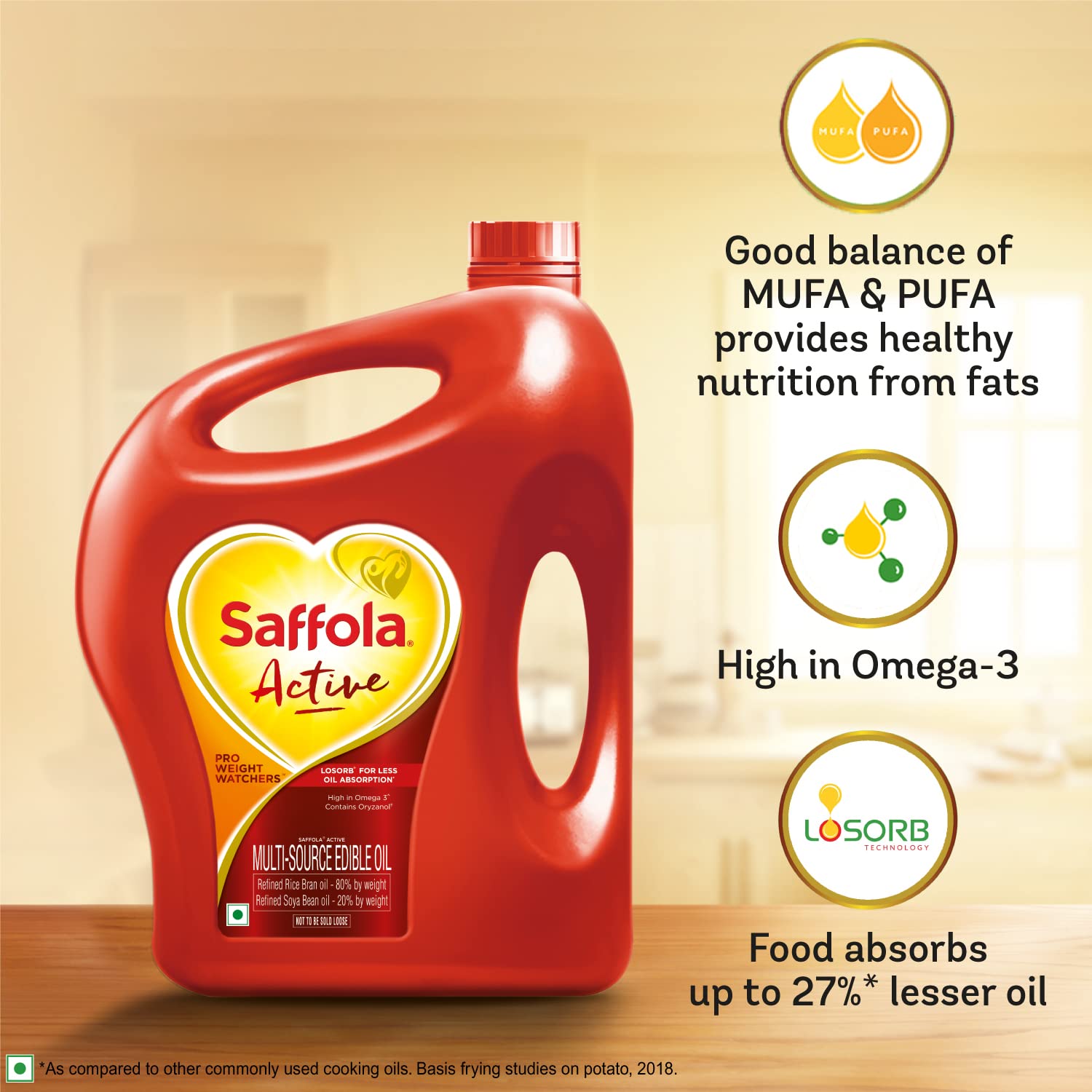 Saffola Active Refined Oil – view 3