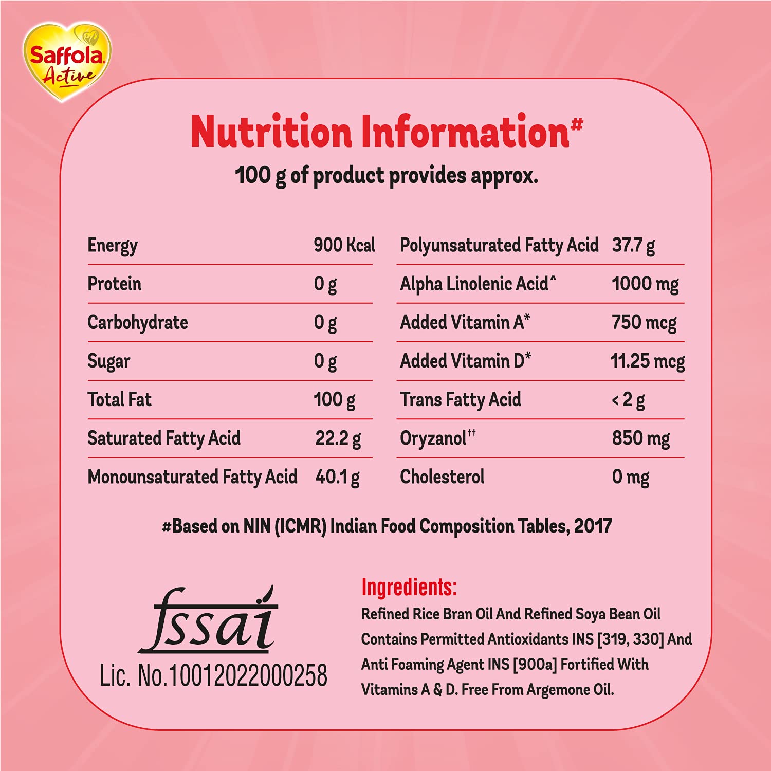Saffola Active Refined Oil – view 6