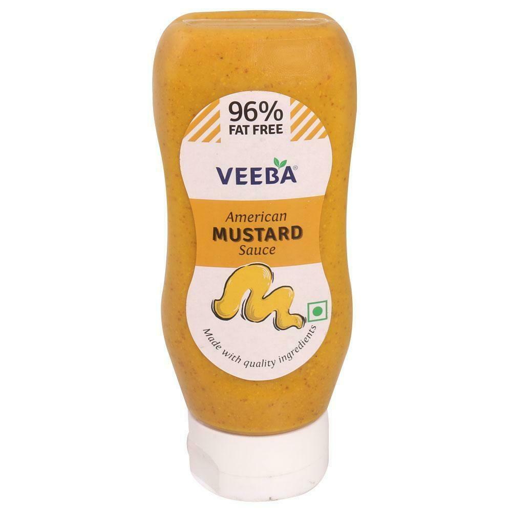 Veeba American mustard sauce 320 g bottle packaging