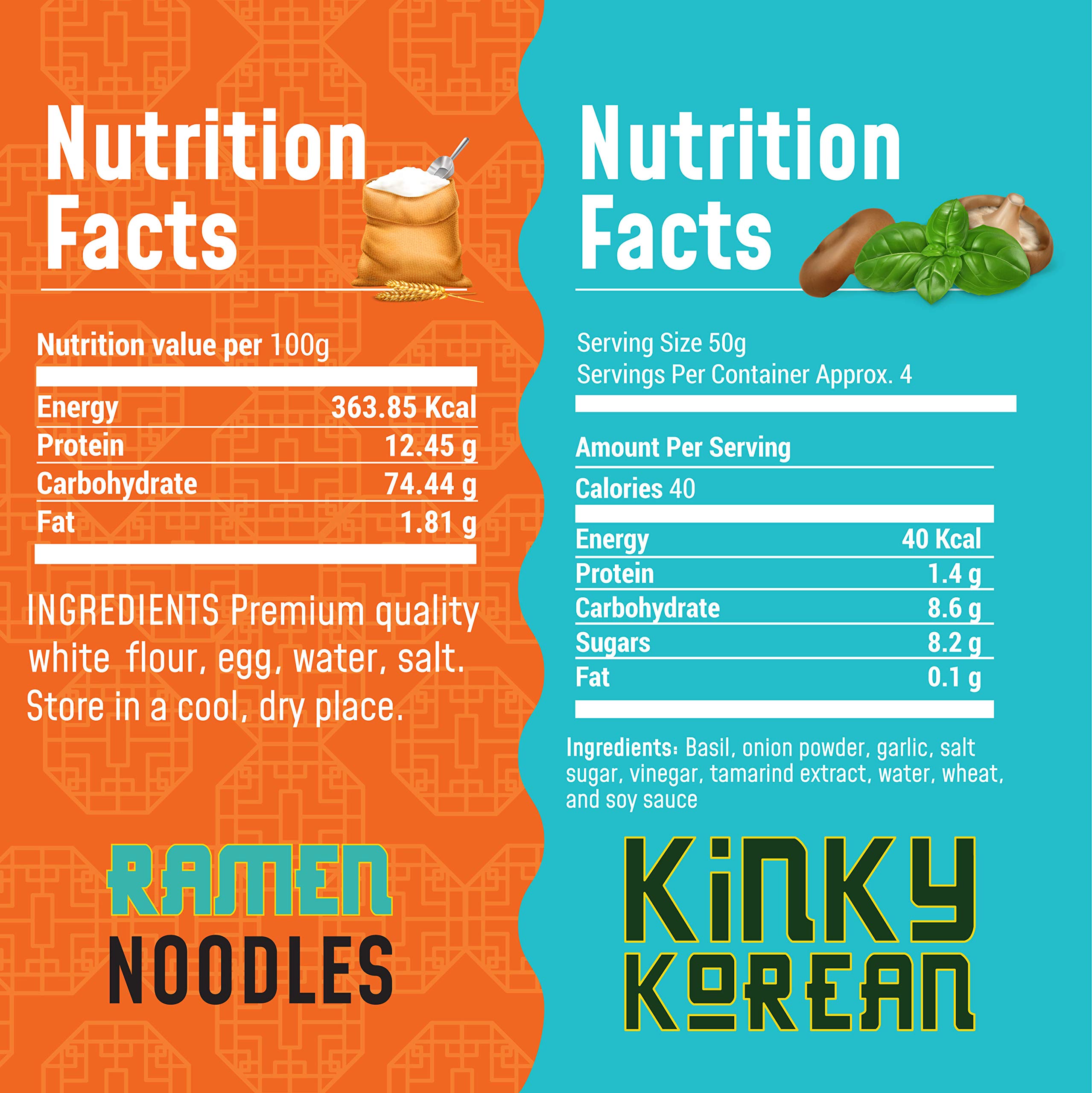 MasterChow Ramen Soup Noodle Pack - Ramen Noodles (300g) and Holy Basil Kinky Korean (220g) Cooking Sauce – view 5