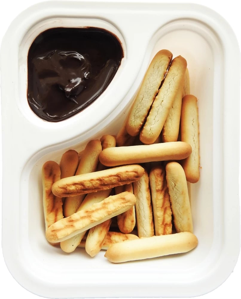 Chocolatey Dip With Biscuit Sticks 