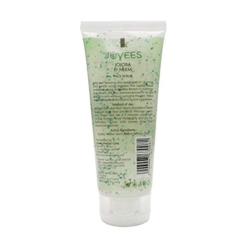 Jovees Herbal Jojoba & Neem Face Scrub For Oily and Sensitive Skin, 100g – view 2
