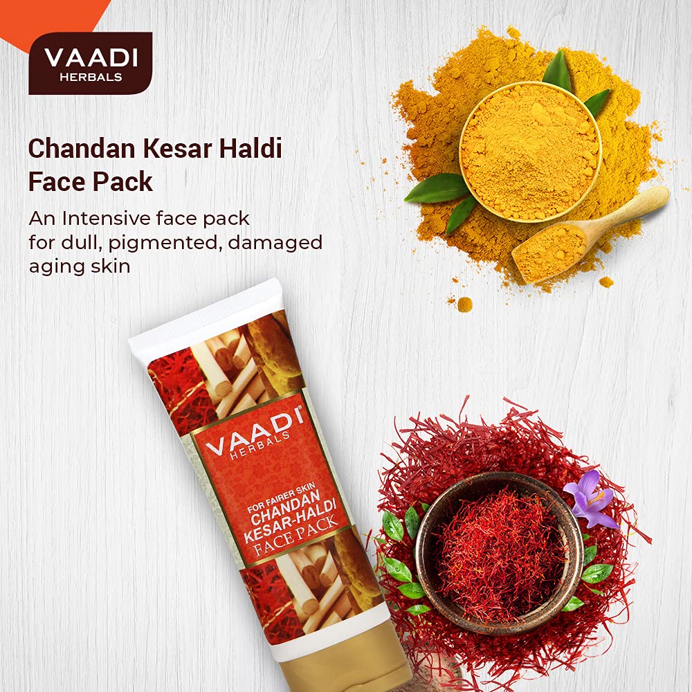 VAADI HERBALS Luxurious Saffron Skin Whitening Set, Gel, 4 Count – view 7