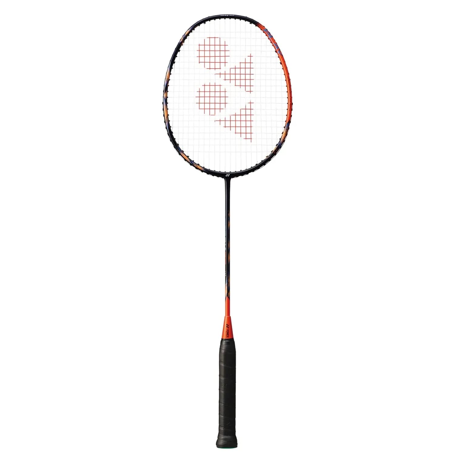 High orange Yonex Astrox 77 Play strung graphite badminton racquet