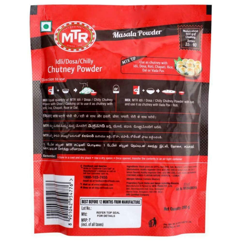 MTR Idli/Dosa Chilly Chutney Powder 200 G – view 2