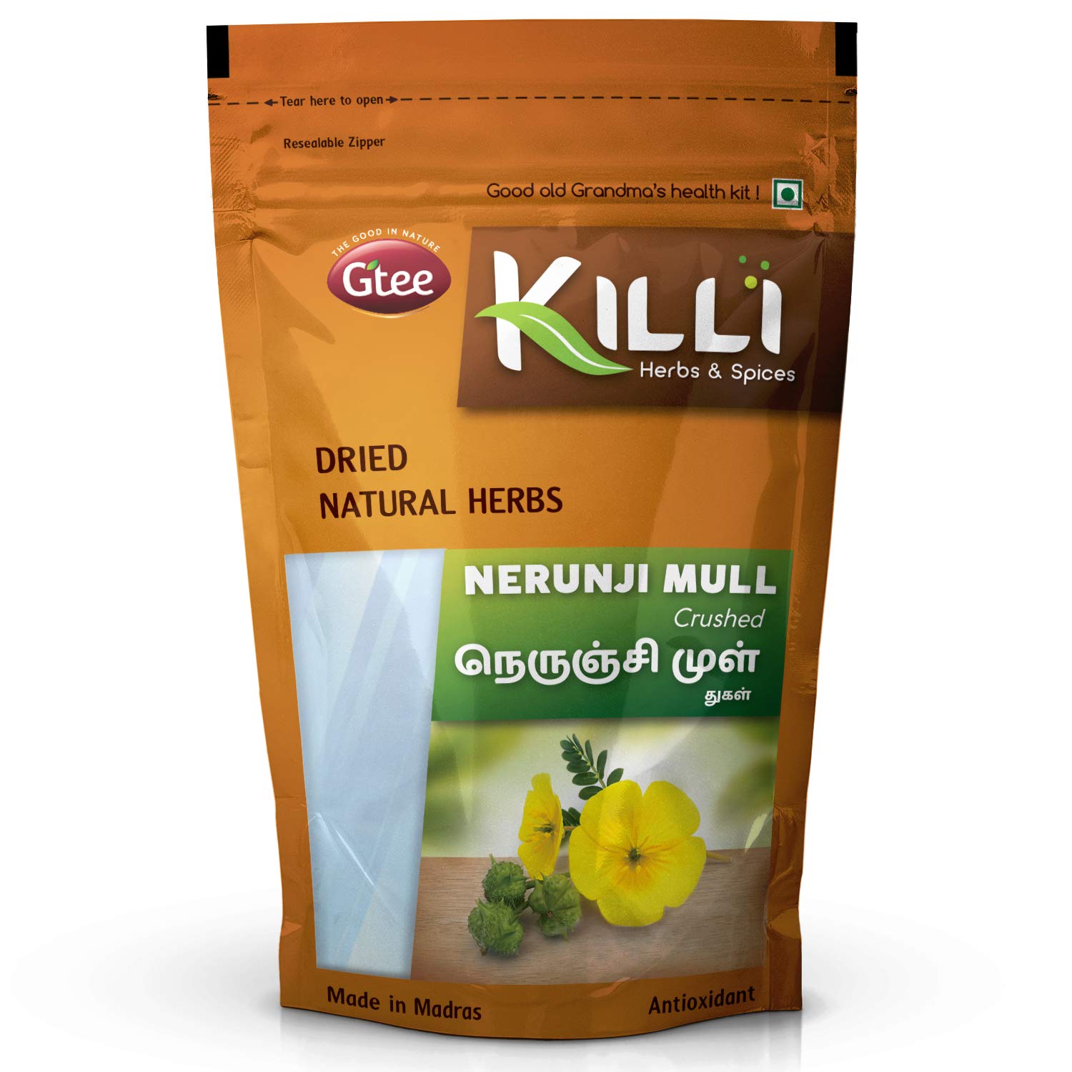 KILLI Tribulus terrestris Gokshura 100g resealable herb bag