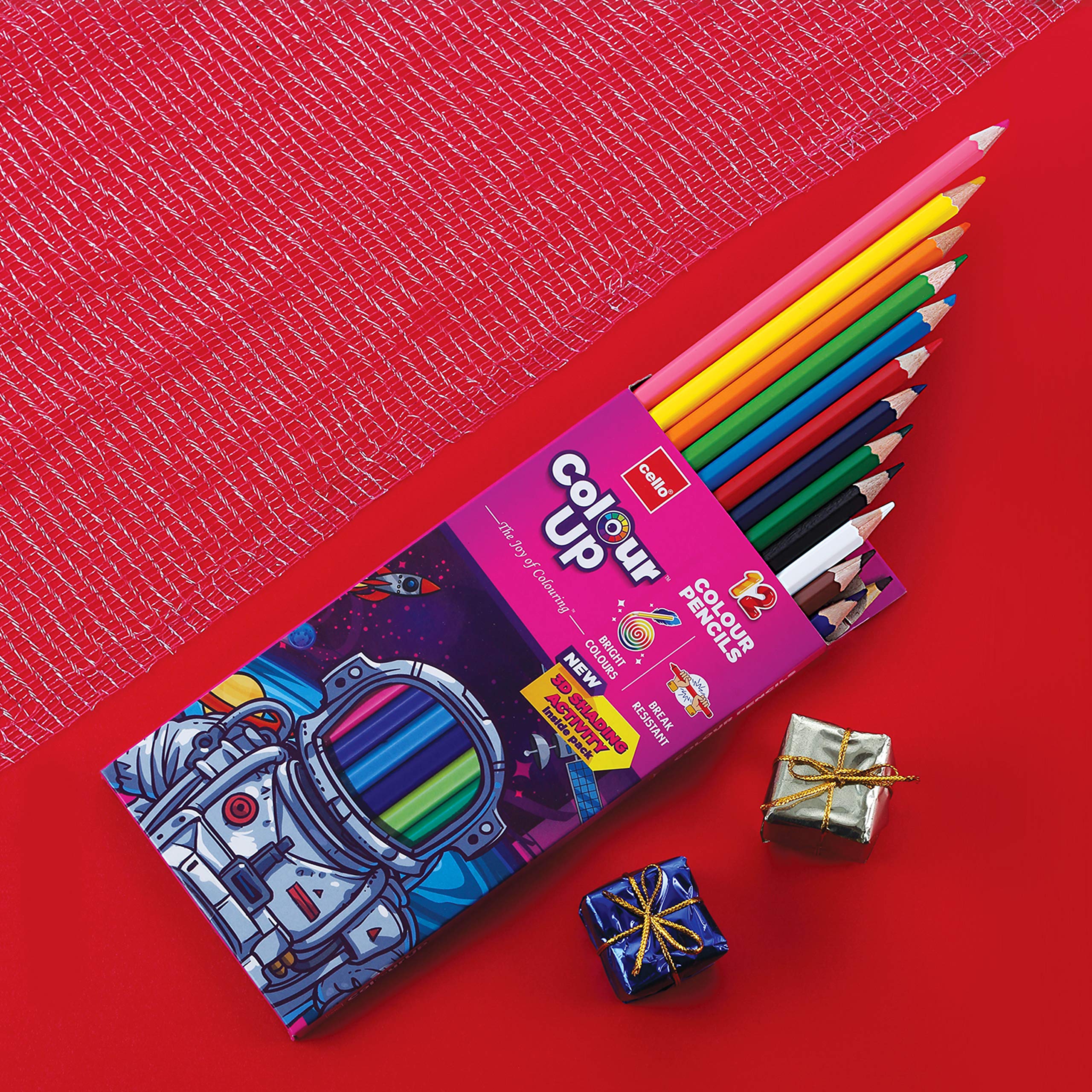 Cello ColourUp Colour Pencil Set -Pack of 12, Bright and Strong Pencil colours, Non toxic colouring range, Safe colours for children – view 5