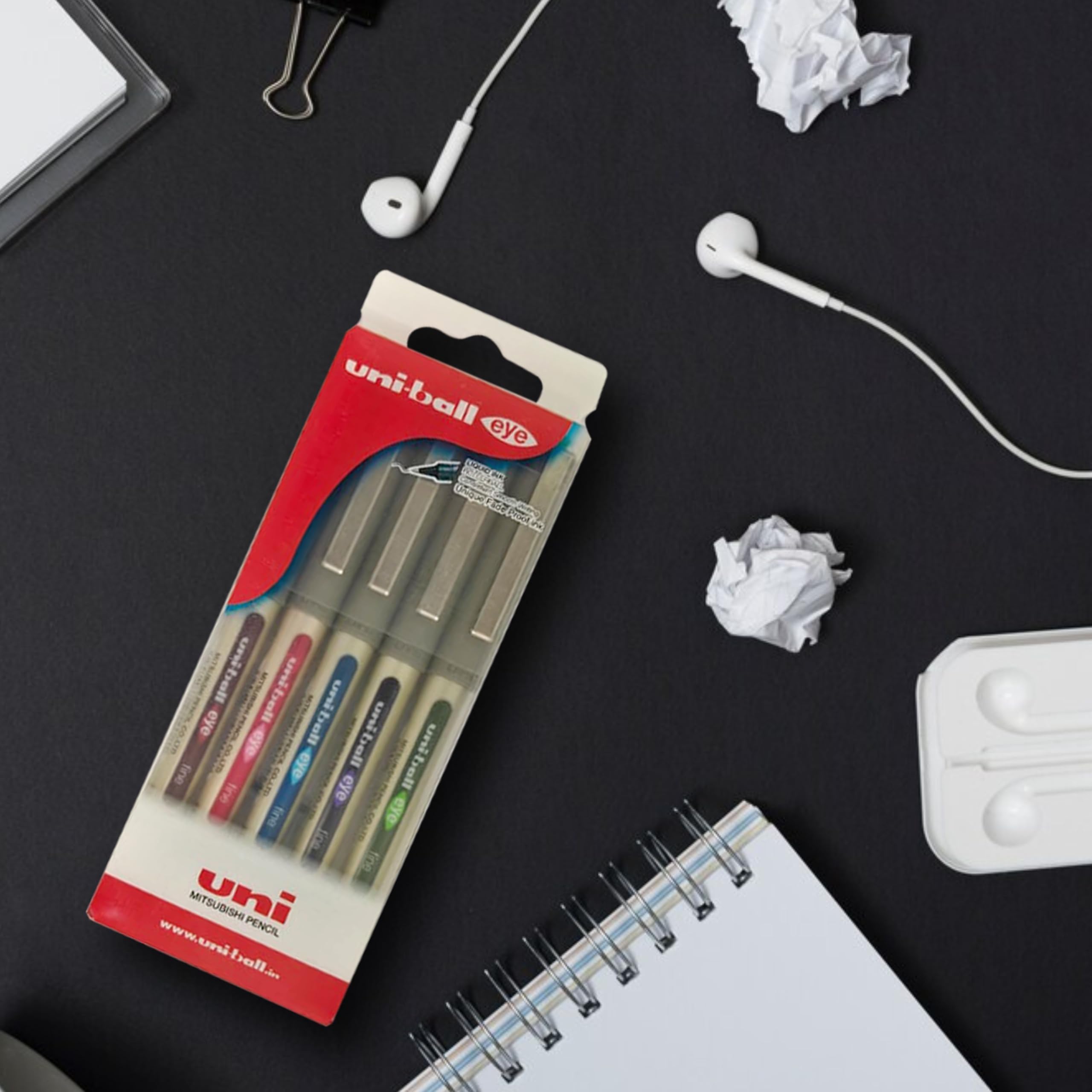 Uniball Eye UB 157 Roller Pen Wallet Pack – view 2