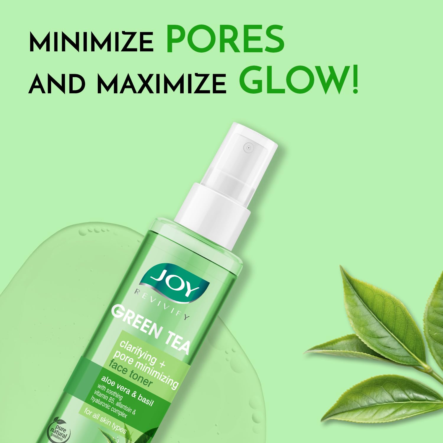 Joy Clarifying & Pore Minimizing Green Tea Face Toner (150ml) – view 3