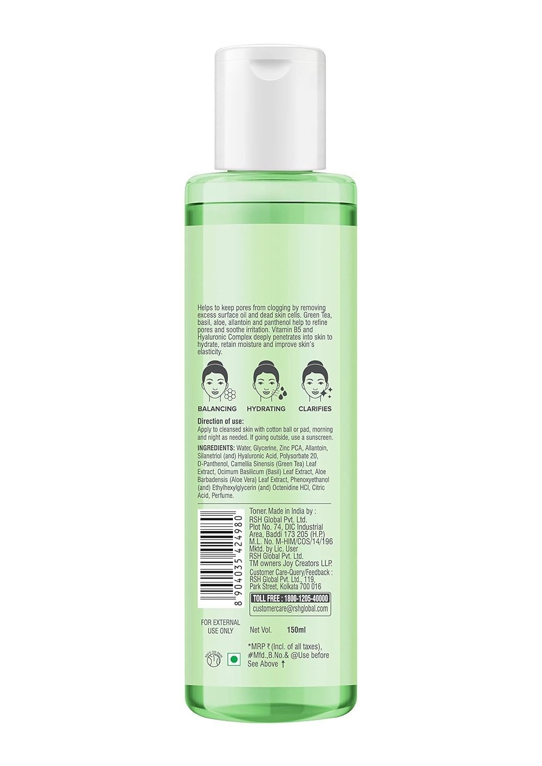 Joy Clarifying & Pore Minimizing Green Tea Face Toner (150ml) – view 7