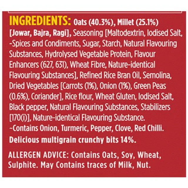 Saffola Masala Oats - Karara Crunch, Classic Masala, Tasty Recipe, 500 g – view 3