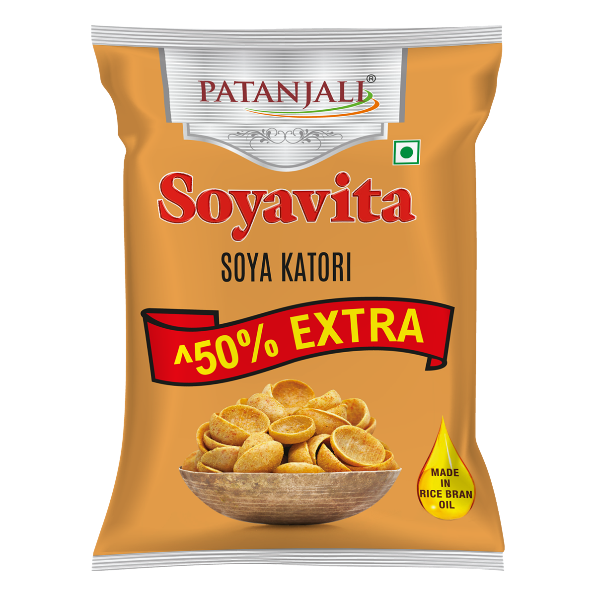 Patanjali Soyavita Soya Katori 27 g veg snack pack