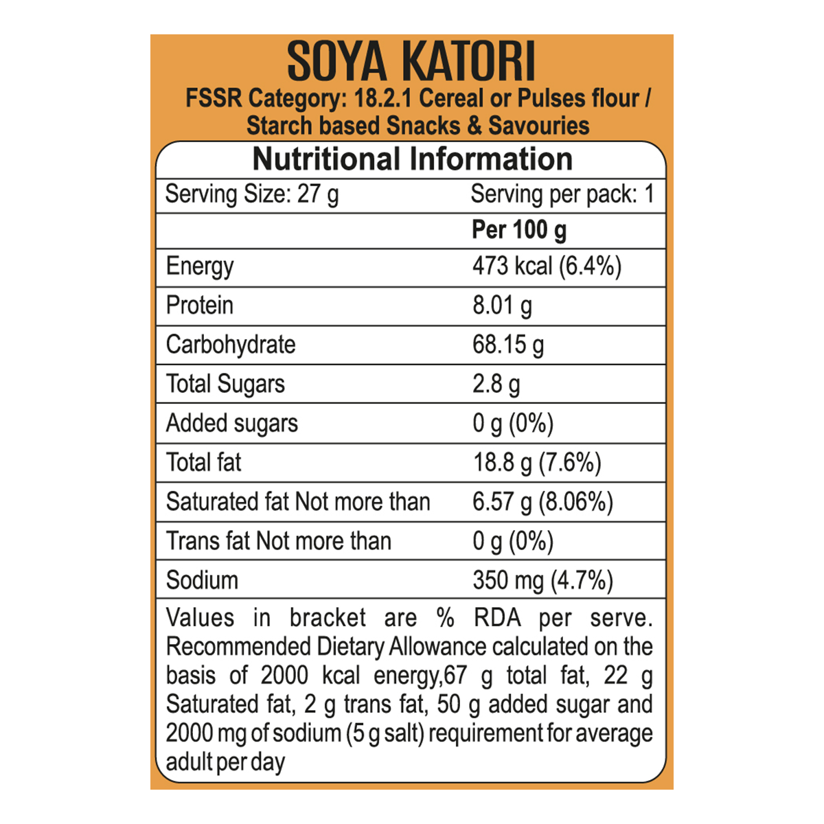 Patanjali Soyavita Soya Katori 27 g – view 3
