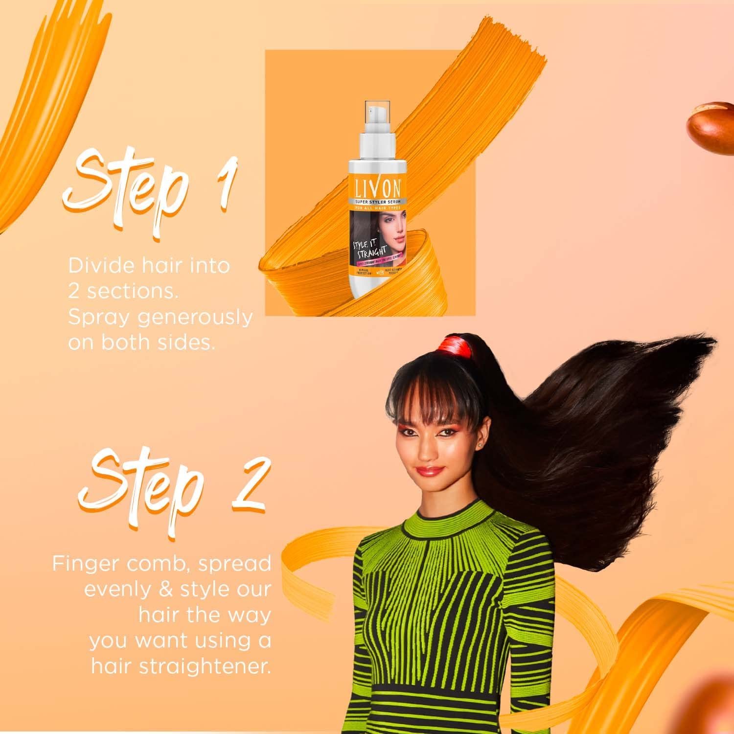 Livon Super Styler Serum for Women & Men for Hair Straightening,100 ml – view 6