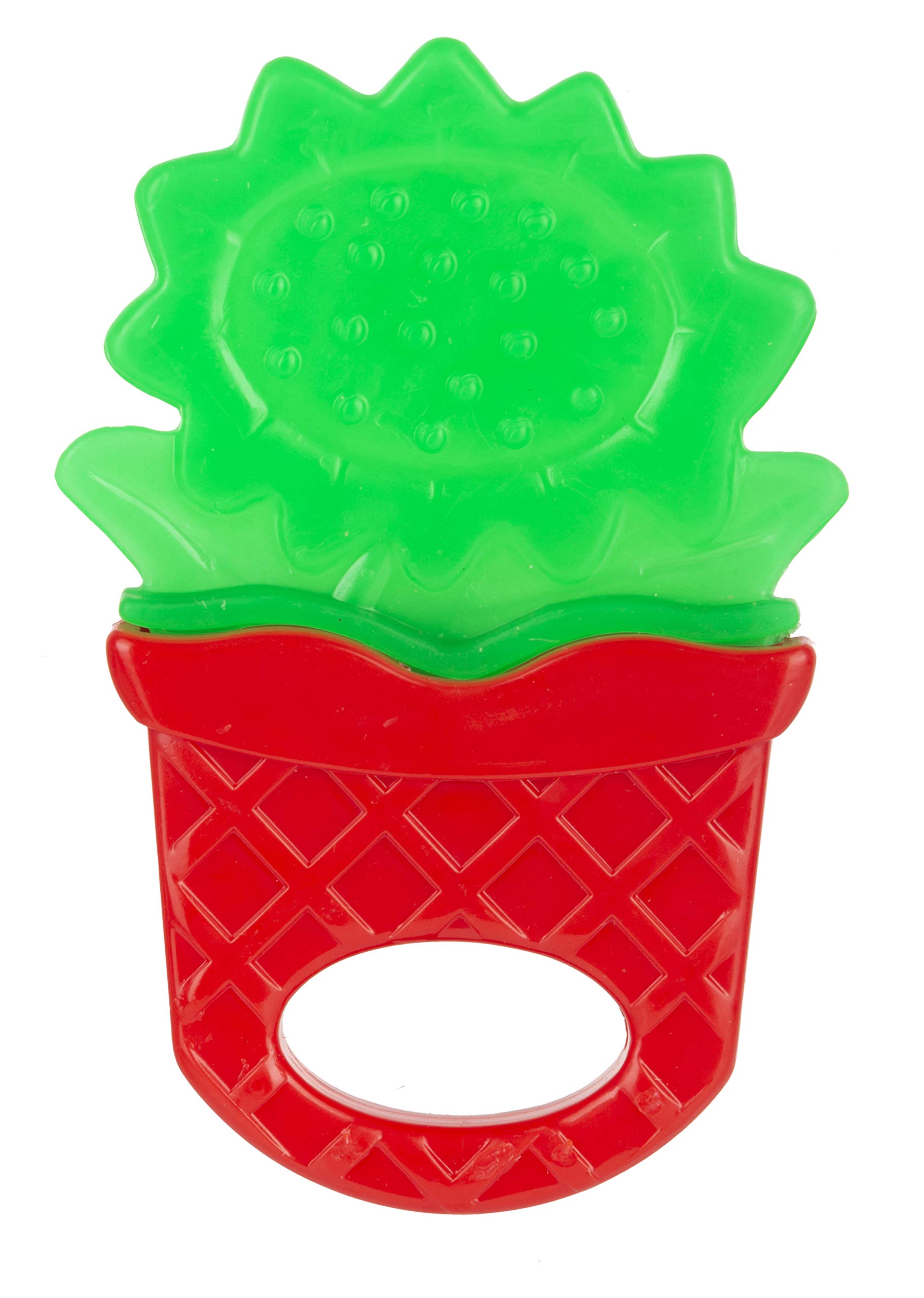 Funskool Giggles flower-shaped plastic teether for babies in blue