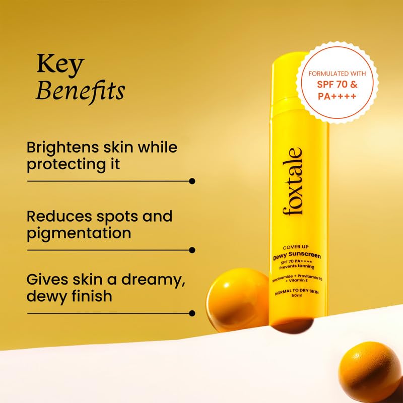 Foxtale Niacinamide Dewy Sunscreen SPF 70 PA++++ – view 2