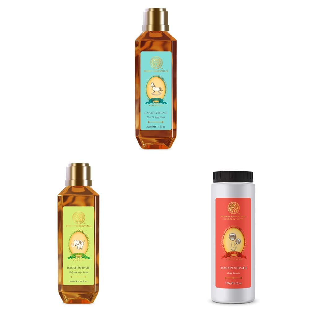 Forest Essentials Baby Hair & Body Dasapushpadi combo box pack