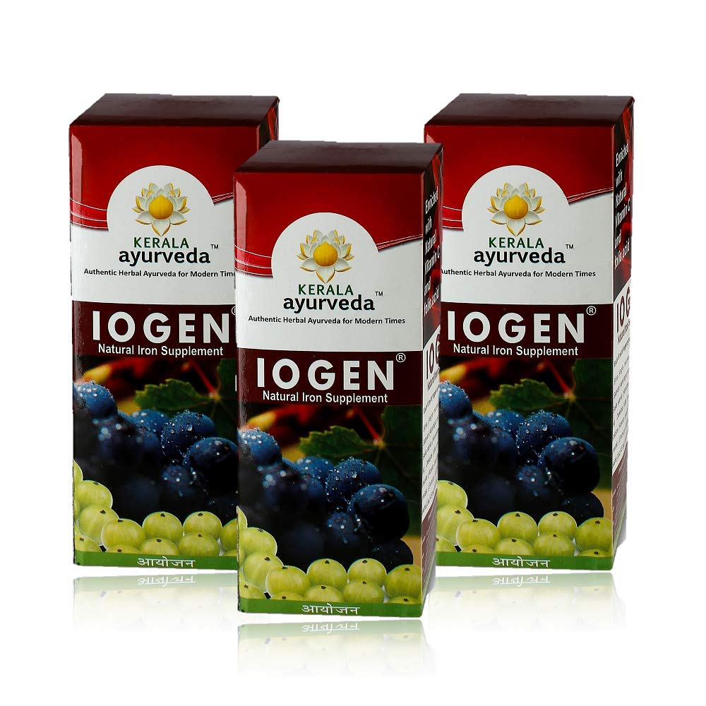 Kerala Ayurveda Iogen iron syrup bottles 200 ml pack of three